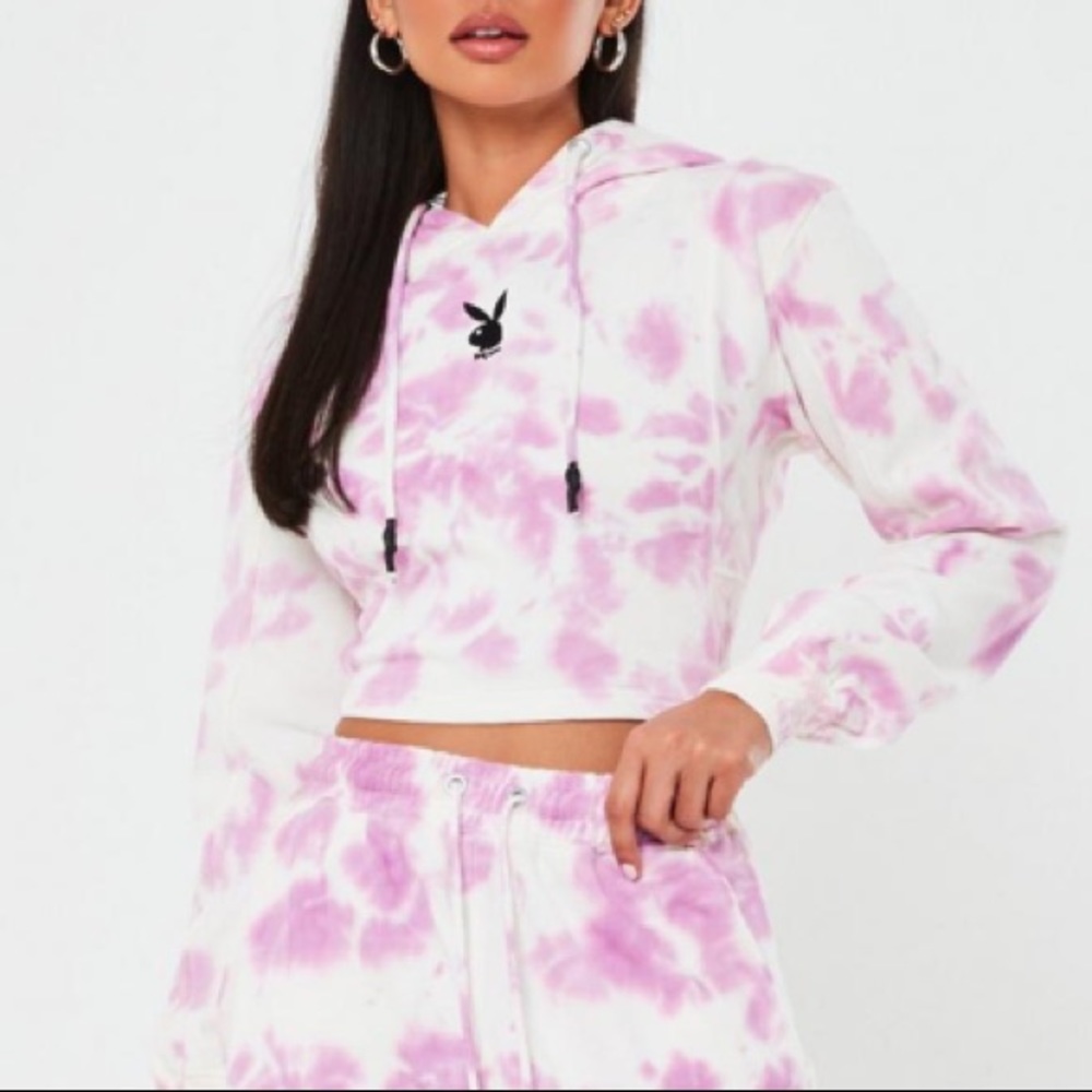 Missguided x Playboy crop sweatshirt